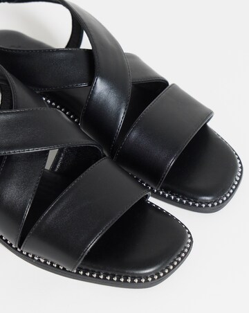 Janna Elasticated Flat Sandals - Wide Fit (E)