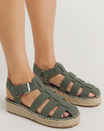 Honor Fisherman Espadrille Sandals - Wide Fit (E)