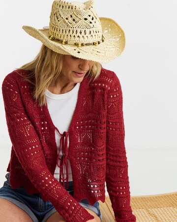 Bead Detail Western Cowboy Hat