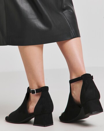 Helena Low Block Heel Shoe Boot - Extra Wide Fit (EEE)