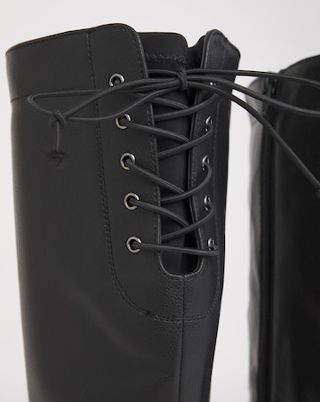 Rome Lace Up Back Riding Boots - Extra Wide Fit (EEE) & Super Curvy Calf