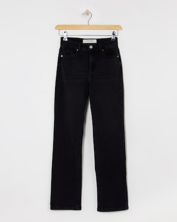 Washed Black Magisculpt Straight Leg Jeans