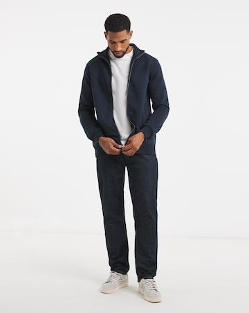 Full Zip Funnel Neck Sweatshirt Long