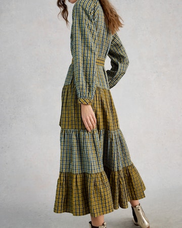 White Stuff Clementine Check Midi Dress