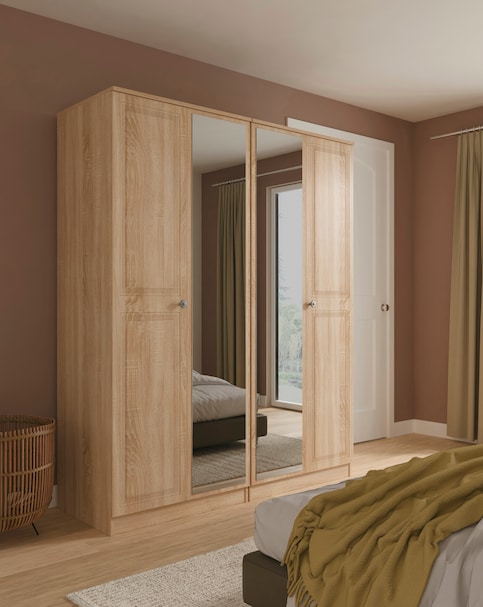 Richmond Ready Assembled 4 Door Wardrobe