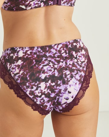 Pretty Secrets (2 Pack) Adrianne Midi Knickers Animal Print/Black