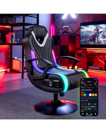 X Rocker Fury 2.1 Audio LED Console Gaming Chair for Juniors - Black