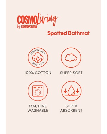 Cosmo Spot Cotton Bath Mat