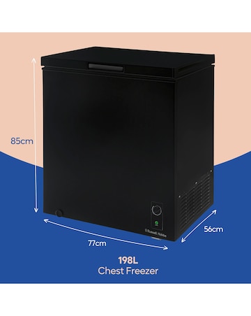 Russell Hobbs RH198CF0E1B 198 Litre Chest Freezer - Black