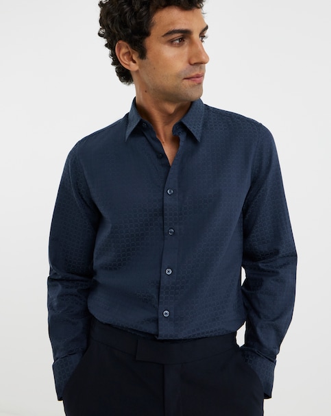 Geo Print Shirt Long