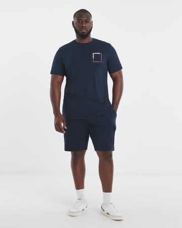 Jack & Jones Verner T-Shirt & Short Set - Navy