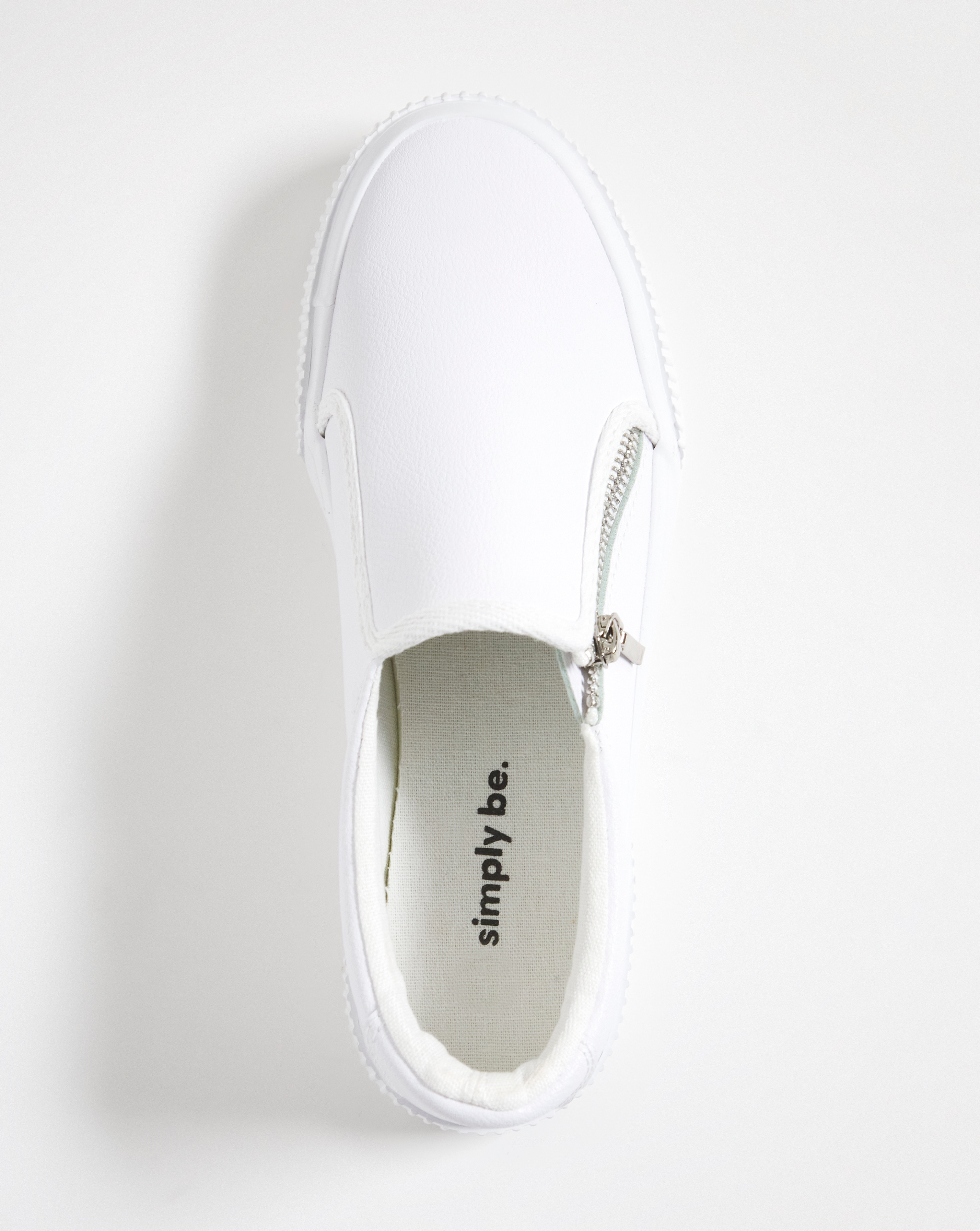 Esme Side Zip Trainers - Wide Fit (E) | Ambrose Wilson
