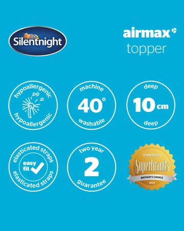 Silentnight Airmax 1000 Mattress Topper 10cm