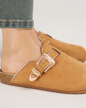 Ellie Footbed Closed Toe Mule Shoe Extra Wide EEE Fit
