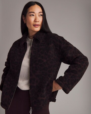 Sweaty Betty Plush Collared Printed Fleece