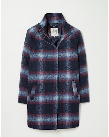 FatFace Freya Wool Blend Check Coat