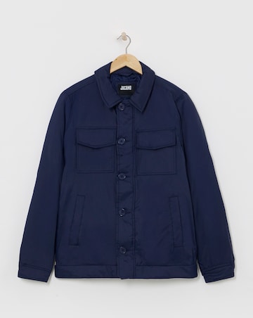Navy Padded Shacket