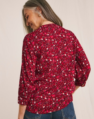 Julipa Printed Button Blouse
