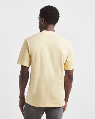 Union Embroid T-Shirt Long-Yellow