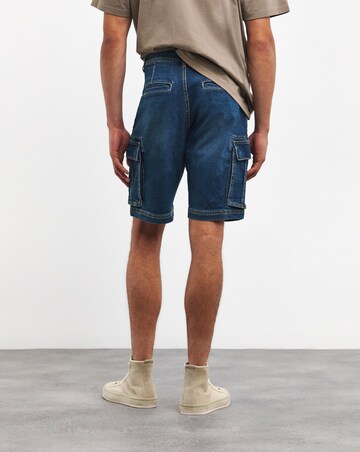 Axel Mid Length Cargo Denim Short