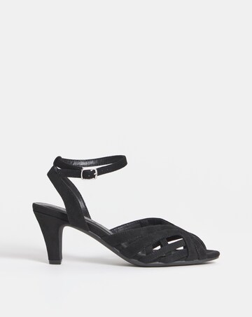 Jamie T Bar Heeled Sandals - Wide Fit (E)