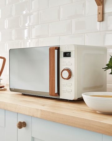 Swan SM22036LWHTN 20Litre Nordic Style Digital Microwave - White