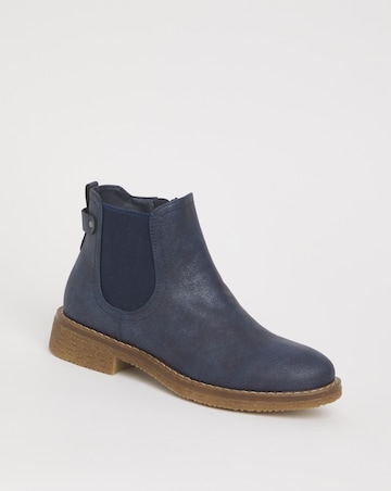 Cushion Walk Chelsea Boot Crepe Sole Wide E Fit