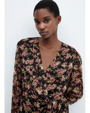 Mango Knot Print Dress