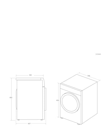 Hoover H-Dry 300 HLE V10DG-80 10 kg Vented Tumble Dryer - White