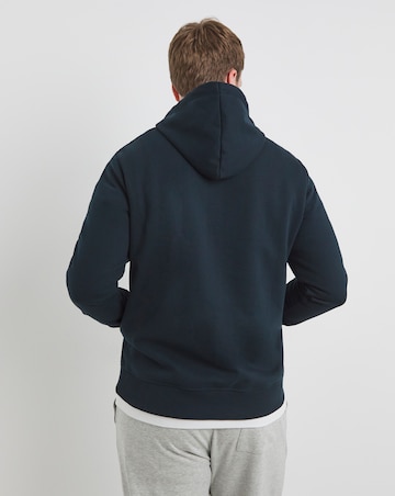 Overhead Hoodie Long Length- Navy