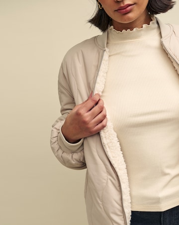 Nobody's Child Reversible Quilted and Borg Jacket