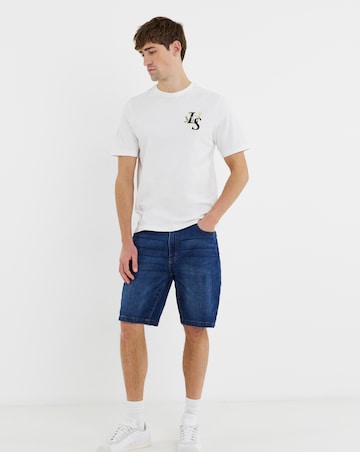 Lyle & Scott Dandelion Script Graphic T-Shirt - White