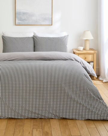 Rory Geo Cotton Blend Reversible Duvet Cover Set