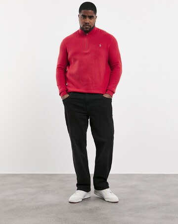 Polo Ralph Lauren Red Zip Neck Jumper