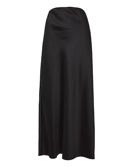 Anthology Black Satin Slip Skirt