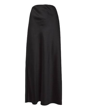 Anthology Black Satin Slip Skirt