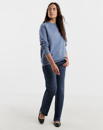 Pearl Bow Sweatshirt
