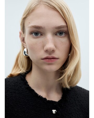 Mango Tweed Jacket with Jewel Buttons