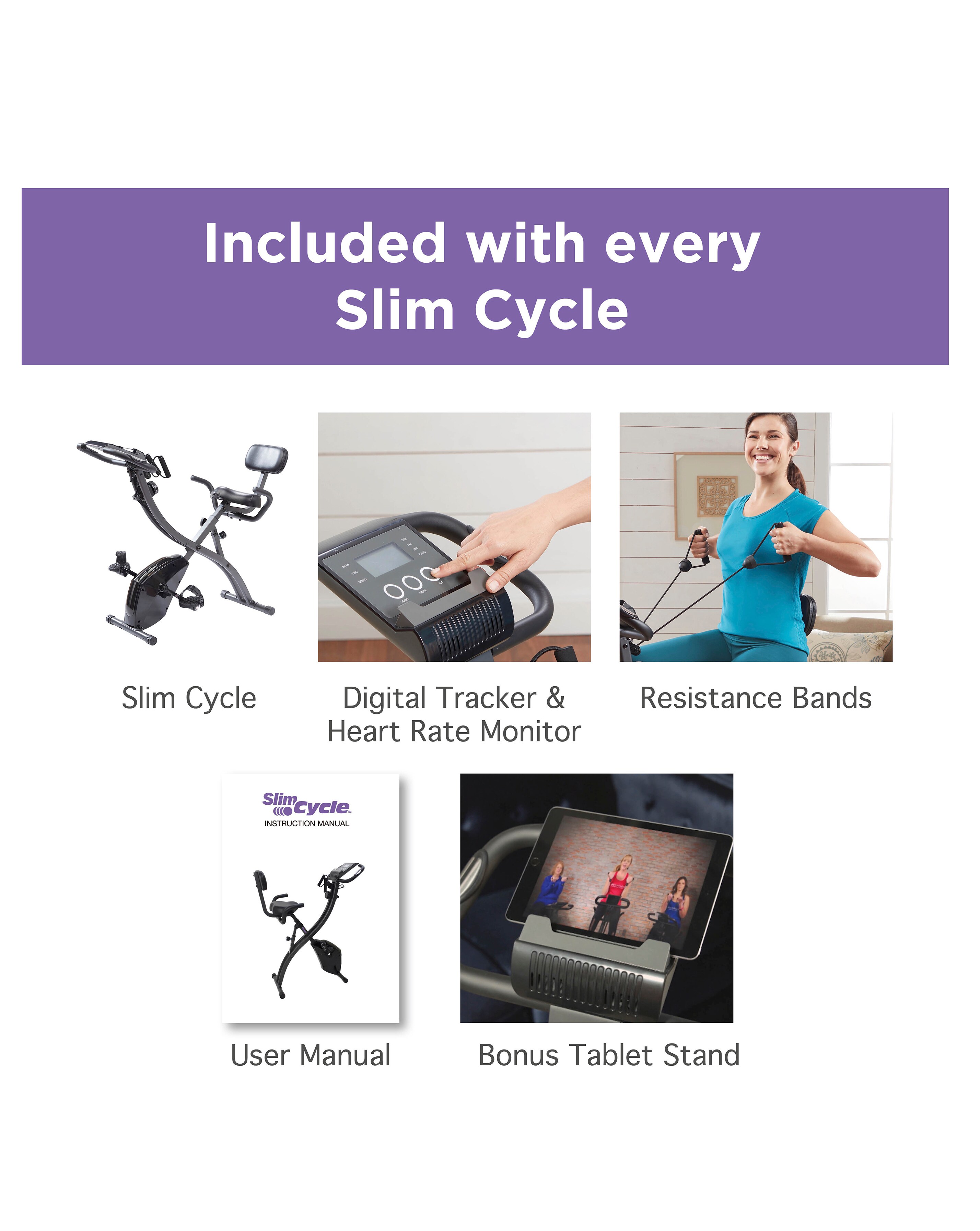 Slim Cycle 2-in-1 Exercise Bike by New Image Ambrose Wilson
