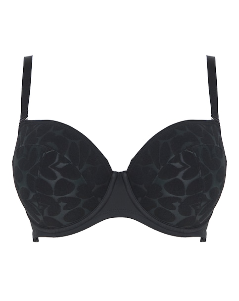 Black Underwired Padded Multiway Bra