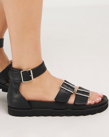 Hannah Two Strap Sandals Extra Wide EEE Fit