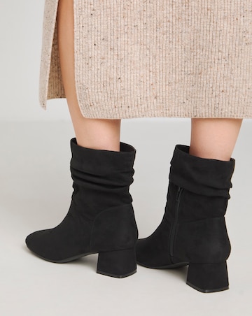 Brie Heeled Slouch Boots - Extra Wide Fit (EEE)
