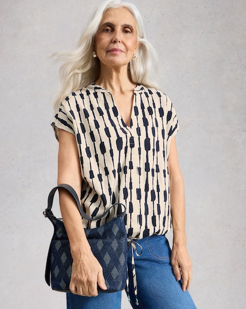 White Stuff Nicole Linen Blend Top