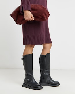 Heavenly Feet Rubymae Knee High Boots Standard Calf Wide Fit