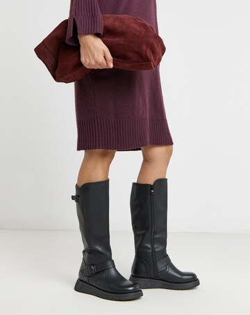 Heavenly Feet Rubymae Knee High Boots Standard Calf Wide Fit