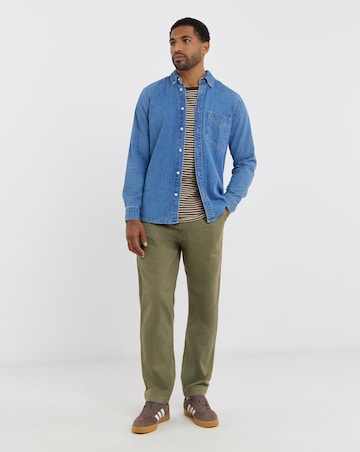 Fully Elasticated Comfort Waist Straight Fit Chino