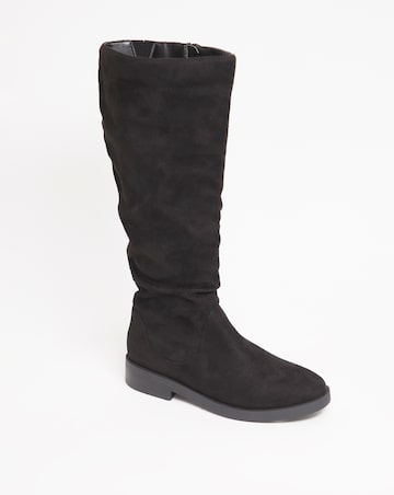 Evren Ruched Boot - Wide Fit (E) & Standard Calf