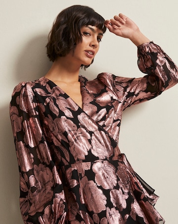 Phase Eight Foil Wrap Dress