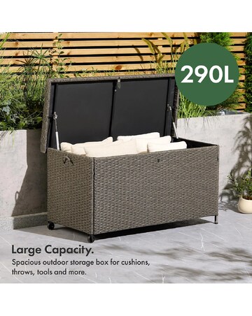 VonHaus Bali 290L Waterproof Outdoor Cushion Storage Box