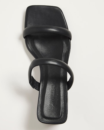 Tortoise Heel Mule Sandal - Extra Wide Fit (EEE)